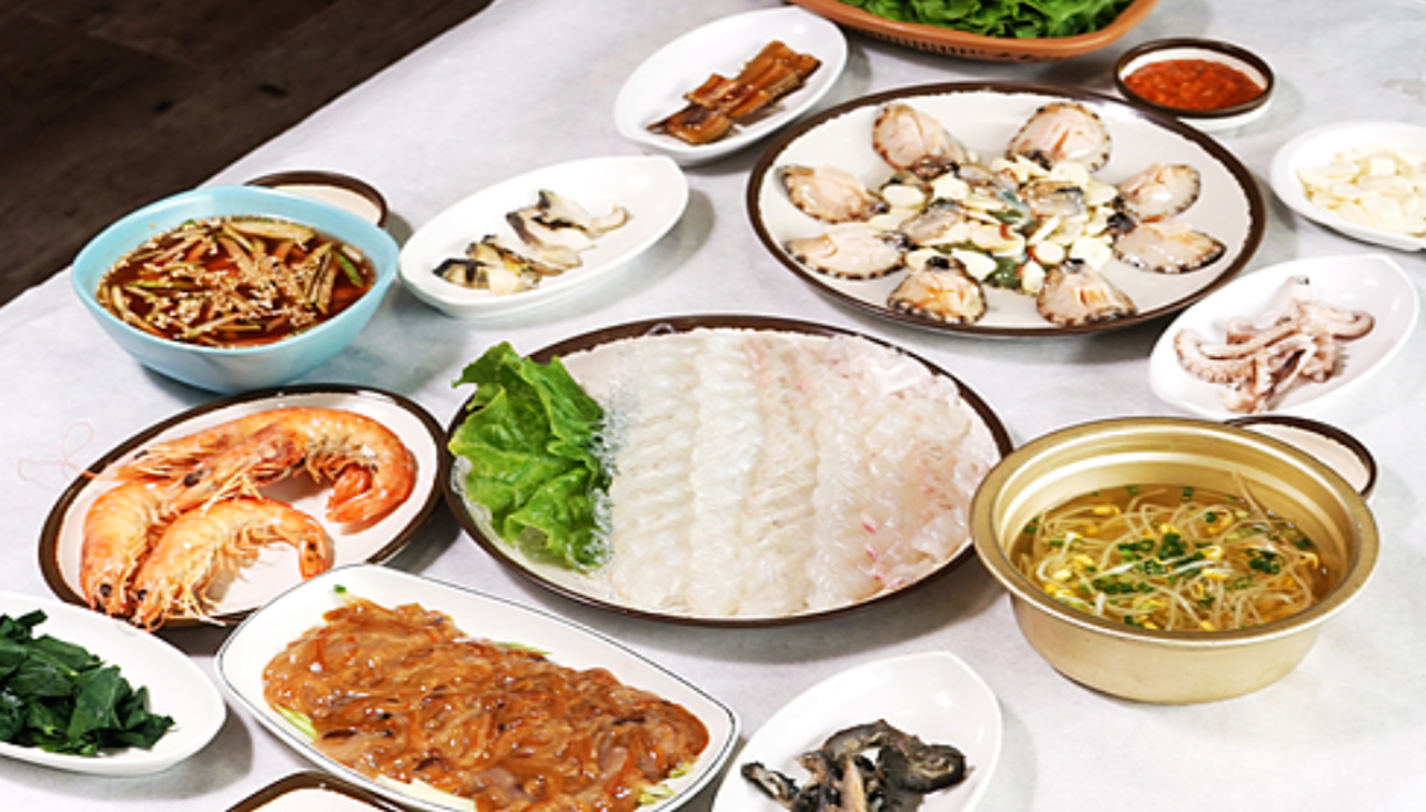 활어회와 해산물